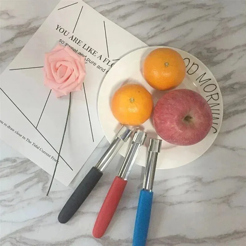 Fácil núcleo de frutas apple corer pitter pêra sino torção frutas stoner fácil núcleo removedor de sementes pimenta remover pit cozinha ferramenta gadget