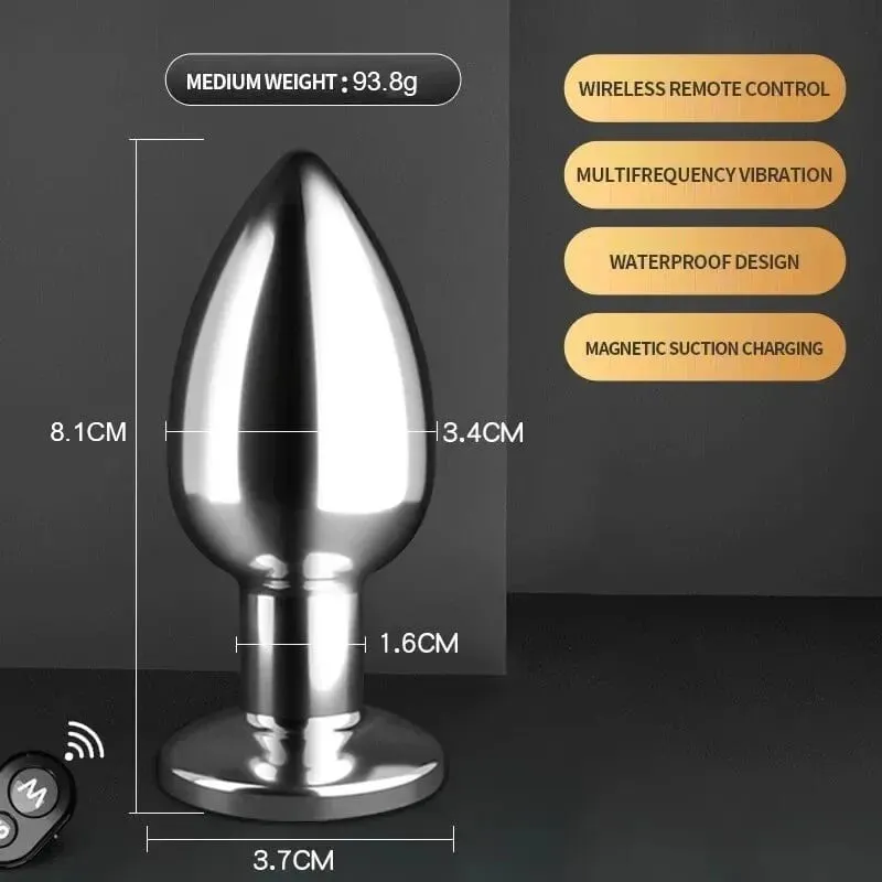 Vibrador anal eletrochoque, estimulação de microcorrente, plugue vibratório remoto, massageador de próstata, adultos, mulheres, homens, brinquedos sexuais anais