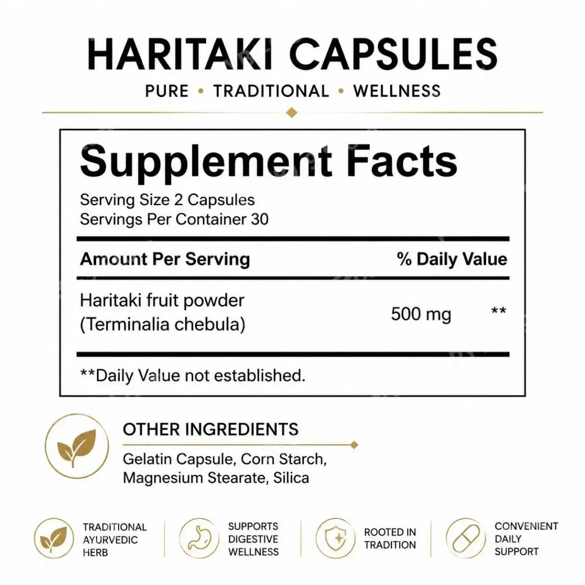 Cápsulas do terceiro olho Haritaki para equilíbrio digestivo e suporte regular do intestino com proteção antioxidante 60 cápsulas vegetais orgânicas — image 6
