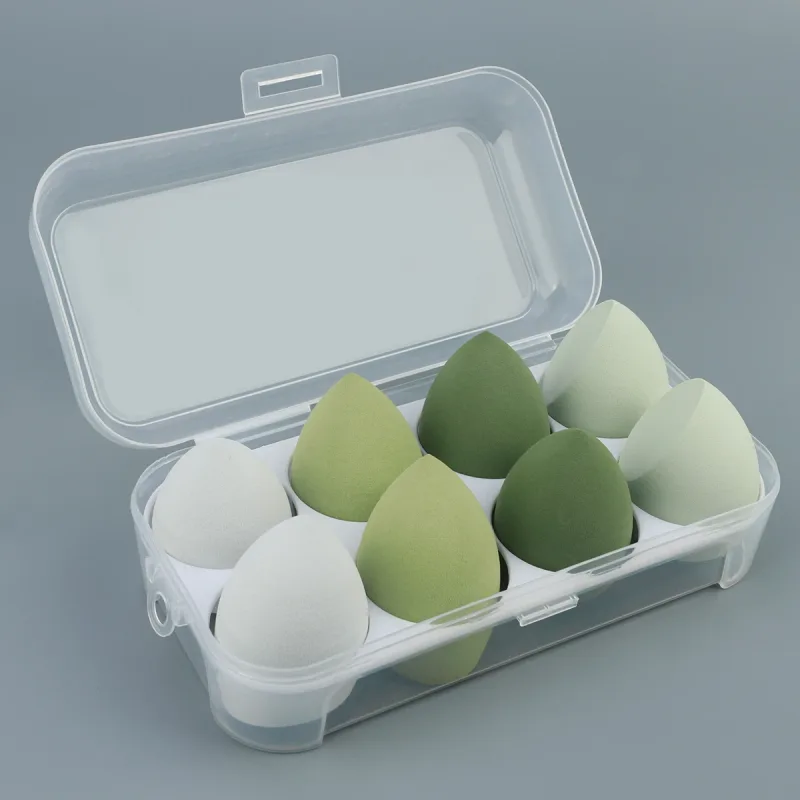 4/8 pçs cosméticos puff maquiagem esponja liquidificador beleza ovo macio fundação esponjas pó puff feminino compõem acessórios ferramentas de beleza