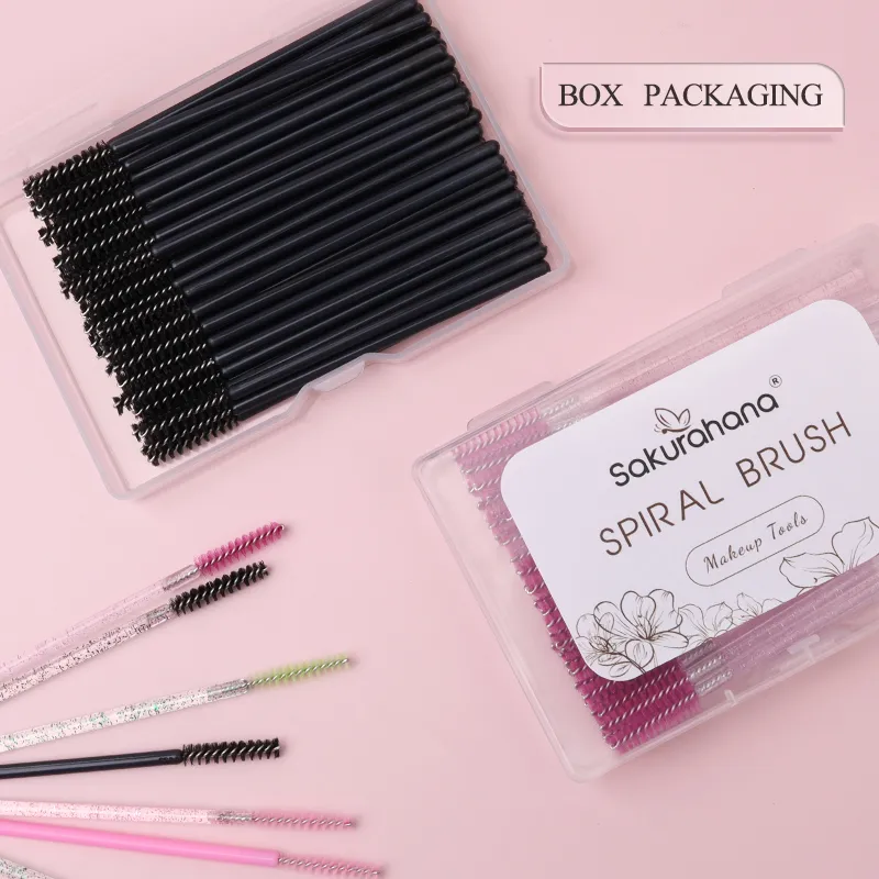 Varinhas de rímel descartáveis, 50/100 peças, escovas para extensão de cílios, ferramenta de maquiagem, beleza, fornecimento de cosméticos