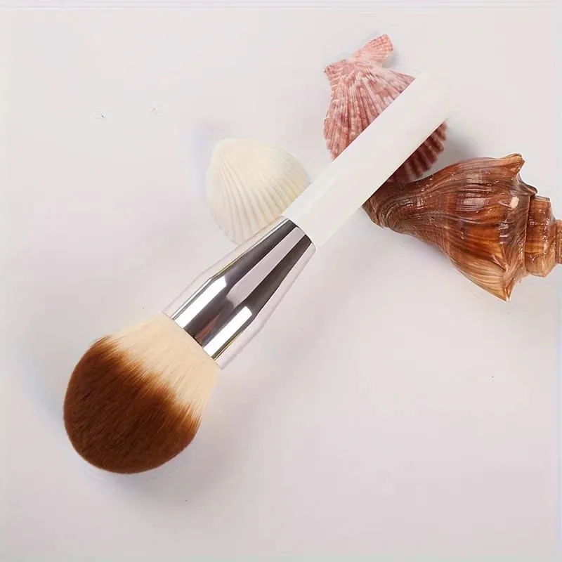 Pincéis de maquiagem em pó de tamanho grande, pó rápido, cabo branco, cabelo sintético, ferramentas de beleza, cosméticos — image 3