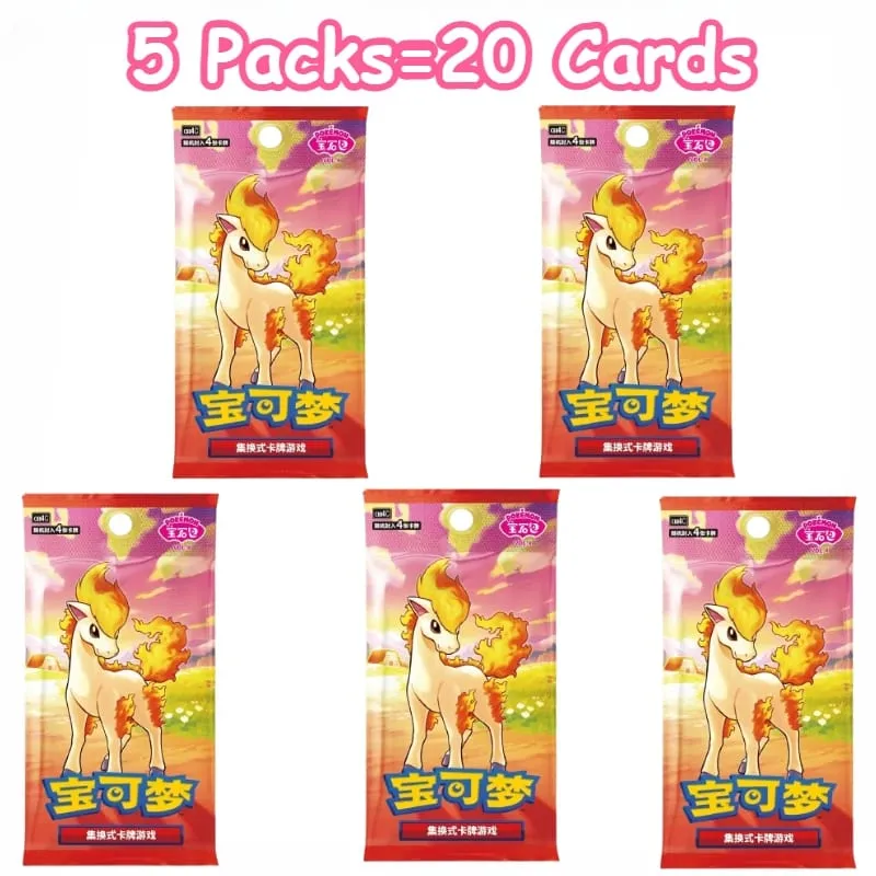 100% original pokemon 17.5 eevee booster pack gem pack vol1 2 3 4 5 cartões pokemon ptcg negociação gem saco cartões coletados brinquedo presente
