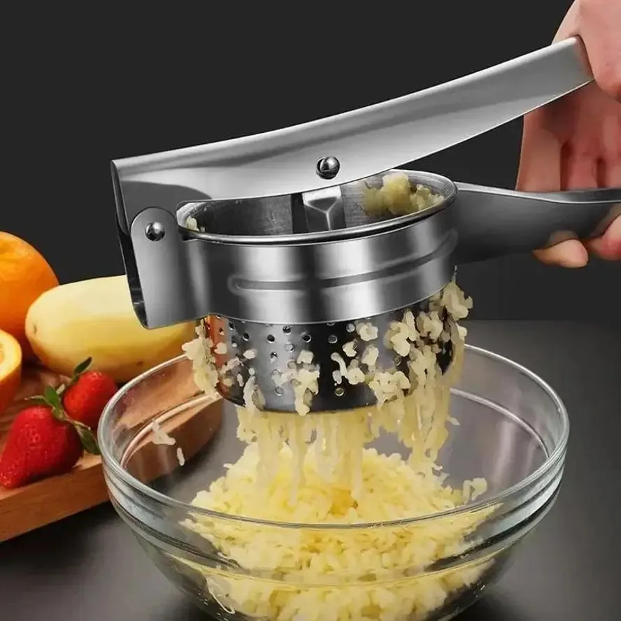 1 pçs de aço inoxidável máquina batata para batata frutas vegetais espremedor presser espremedor batata ricers cozinha cozinhar ferramentas