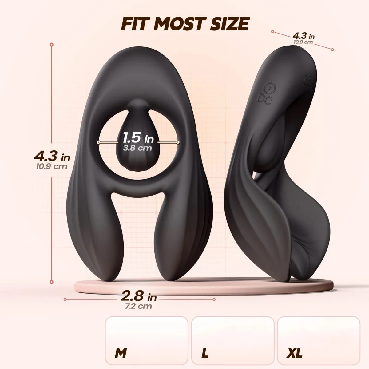 Anel peniano vibratório para homens, retardador de ejaculação, vibrador de testículos, controle remoto, anel peniano, estimulador de clitóris, brinquedo sexual para homens — image 4