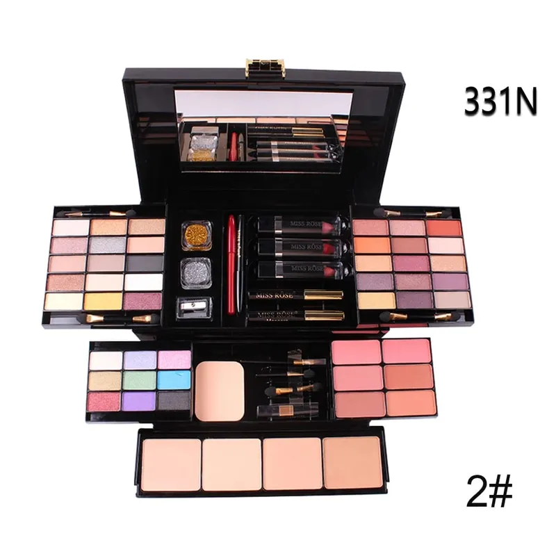 Kit comestic multifuncional, conjunto de pincéis de maquiagem para sombra, batom, paleta de maquiagem profissional, caixa artística — image 8