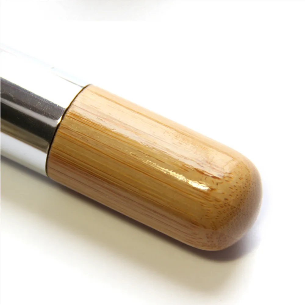 1PC Fashion Round Head Bamboo Handle Face Makeup Brush Foundation Powder Blusher Brush Cosmetic Brushes Pro Beauty Makeup Tools