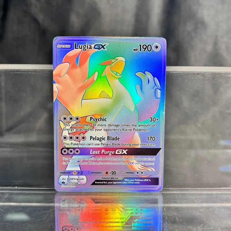 PKM Proxy Cards Classic Charizard Mew With Ex Single Cards Collection PTCG Suicune Gx Tyranitar Gx Lost Thunder Foil Card — image 19