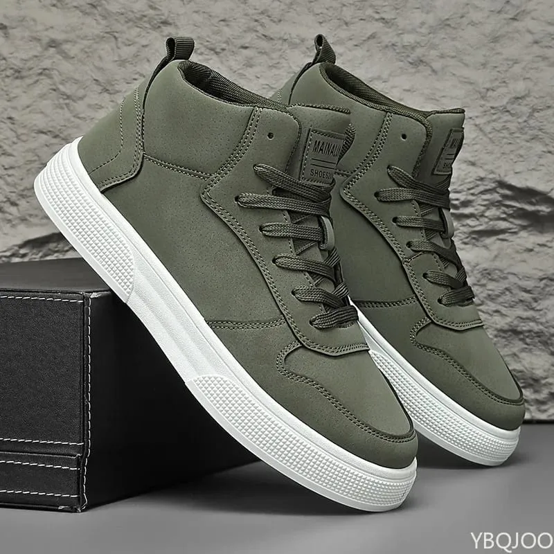 Primavera verão novos sapatos de plataforma masculinos minimalistas moda versátil tênis casuais confortáveis ​​sapatos esportivos