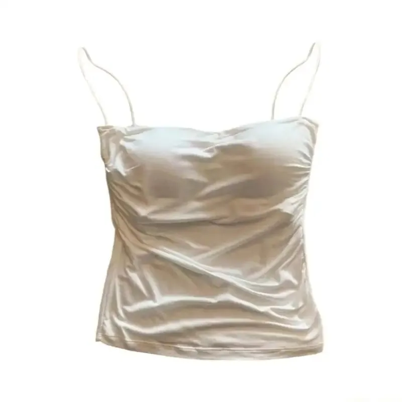 31BF Tops com sutiã embutido Camisola de verão Tops para sair