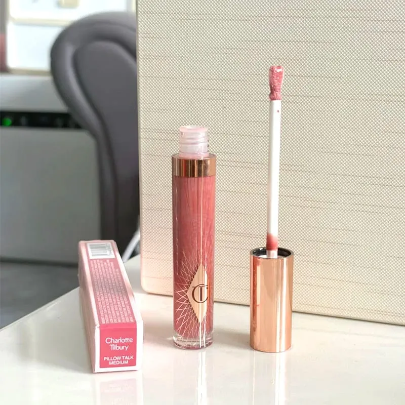 CT 彩妝組 螢光筆 Lip Blam 4 色眼影盤 唇彩 Lip Blam 套裝 Pillow Talk 持久天然化妝品