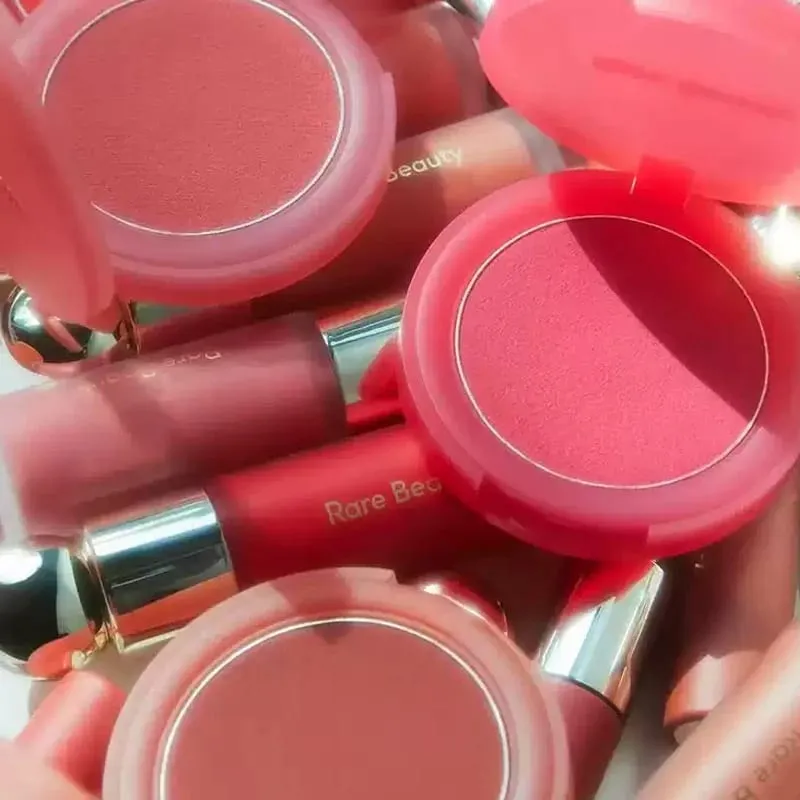Autumn Rare Beauty Cream‑to‑powder Liquid Blush Mashed‑potato Texture Highlight Mirror Easy‑to‑apply Long‑lasting Blush Cream