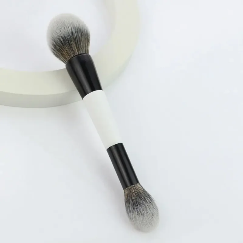 Pincel de contorno facial f4 de ponta dupla, multiuso, alta cobertura, sombra, corretivo, cosméticos, beleza, pó, blush — image 2