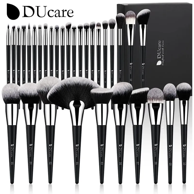 DUcare 專業化妝刷組 15-32 件化妝刷組合成粉底腮紅眼影高光刷