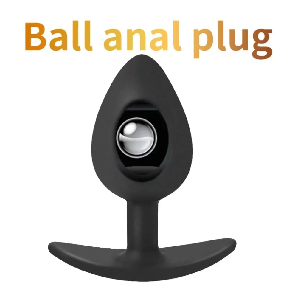 1pc silicone anal plug bolas embutidas iniciante ao tamanho sênior nádegas g-ponto massagem brinquedos sexuais adultos