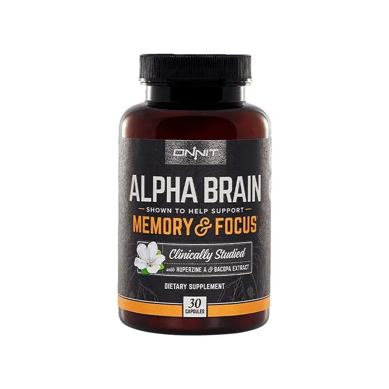 Suplemento Alpha Brain – ajuda a manter as células cerebrais e pode melhorar a concentração da memória e a velocidade de processamento cognitivo