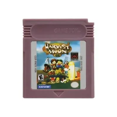 Cartucho de jogos gbc, 16 bits, console de videogame, super guerreiros, ilha, mega man, colheita, lua, para gbc/gba
