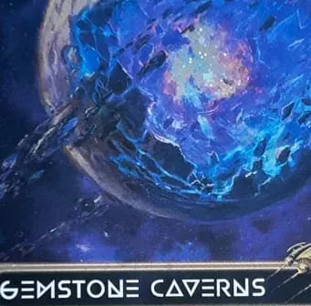 LK61 Galaxy Foil Templo Eldrazi Cavernas de Pedras Preciosas Santuário Sem Deus Galaxy Foil Cartões Proxy TCG de alta qualidade (Núcleo Preto)