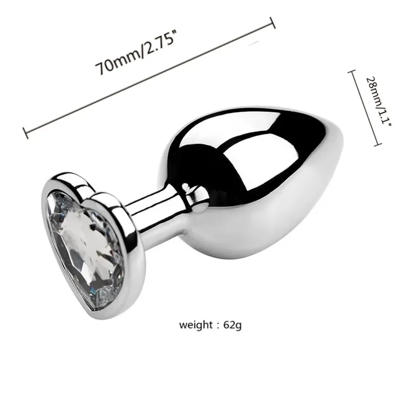 3 Sizes Metal Anal Plug Jewelry Base Beginner To Expert Butt Plug Tail Female Male Adult Toys Dildos Adult Sex Toys Couples