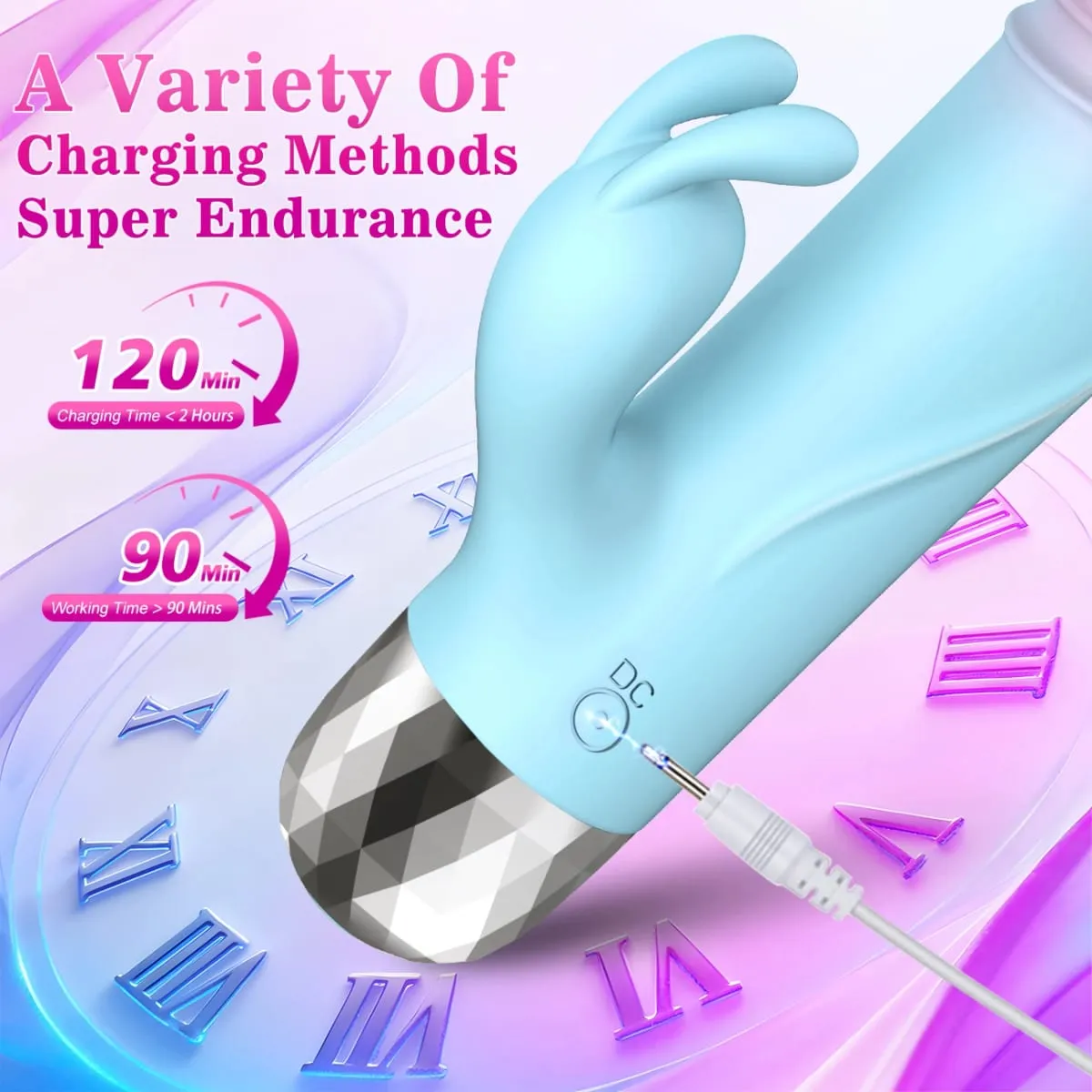 Vibrador coelho poderoso para mulheres, estimulador de clitóris, ponto g, vibrador, massageador vaginal, masturbação feminina, brinquedos sexuais para adultos