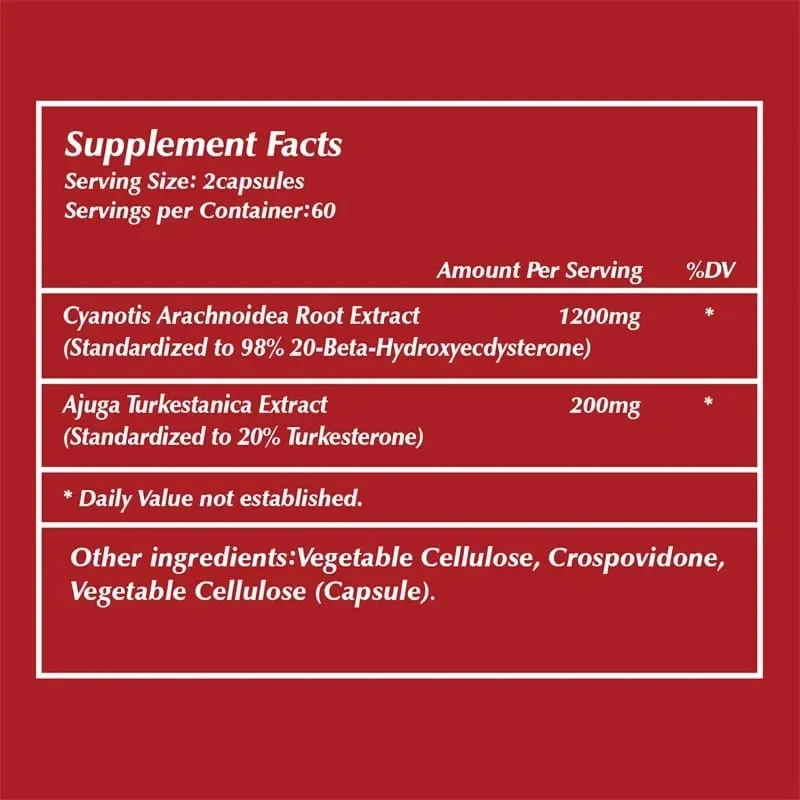 Suplementos de Beta Ecdisterona e Turkesterona - Aumentam a massa muscular, melhoram o desempenho atlético e a força
