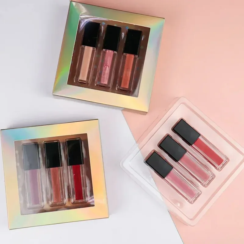 純素化妝套裝自有品牌液體唇膏防水無殘忍套件 De Maquillaje 化妝套件訂製標誌