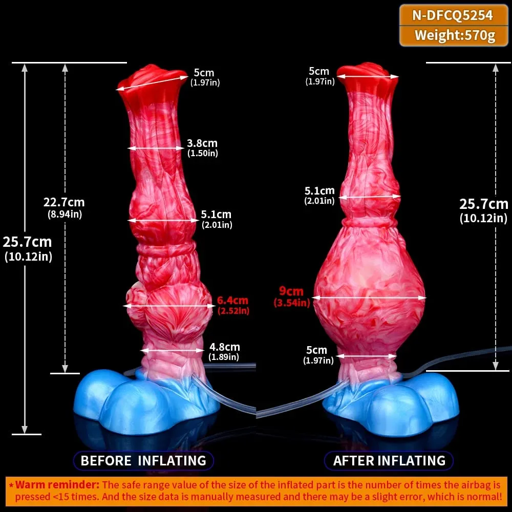 Plugue anal inflável para cavalo, plugue anal de silicone para ejaculação, pênis com nó, ponto g, treinador anal, brinquedo sexual gay, homens e mulheres