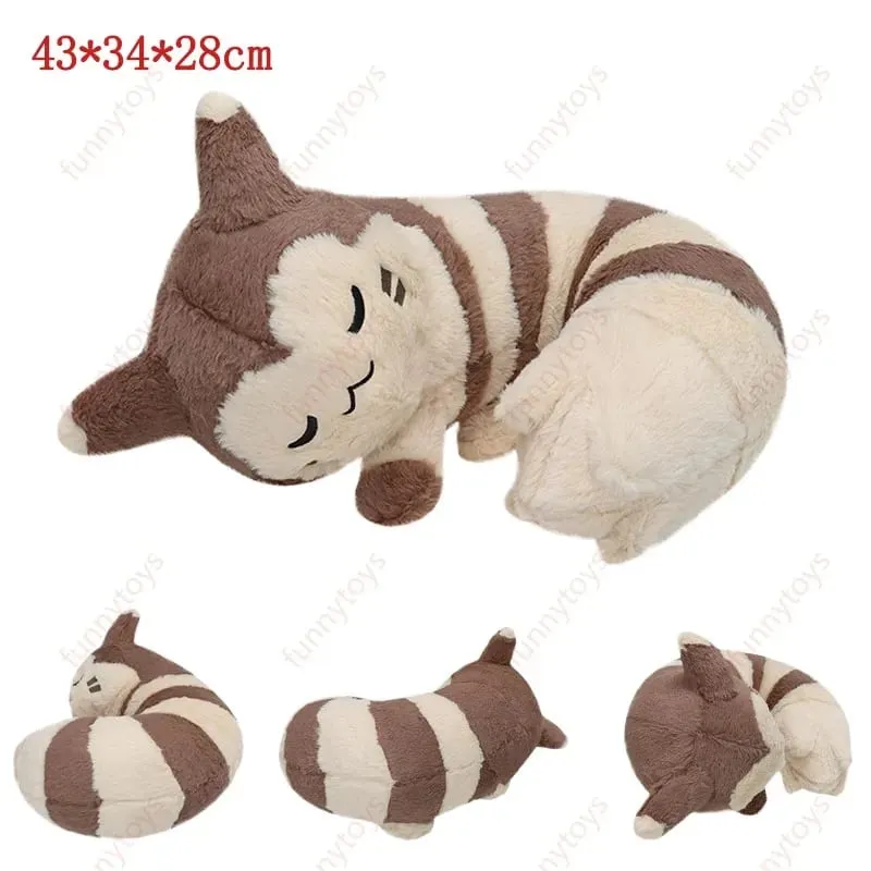 Travesseiro de pelúcia Pokémon para posição de dormir Leafeon Espeon Sylveon Furret Cubone Scorbunny Bulbasaur Squirtle Almofada de pelúcia macia