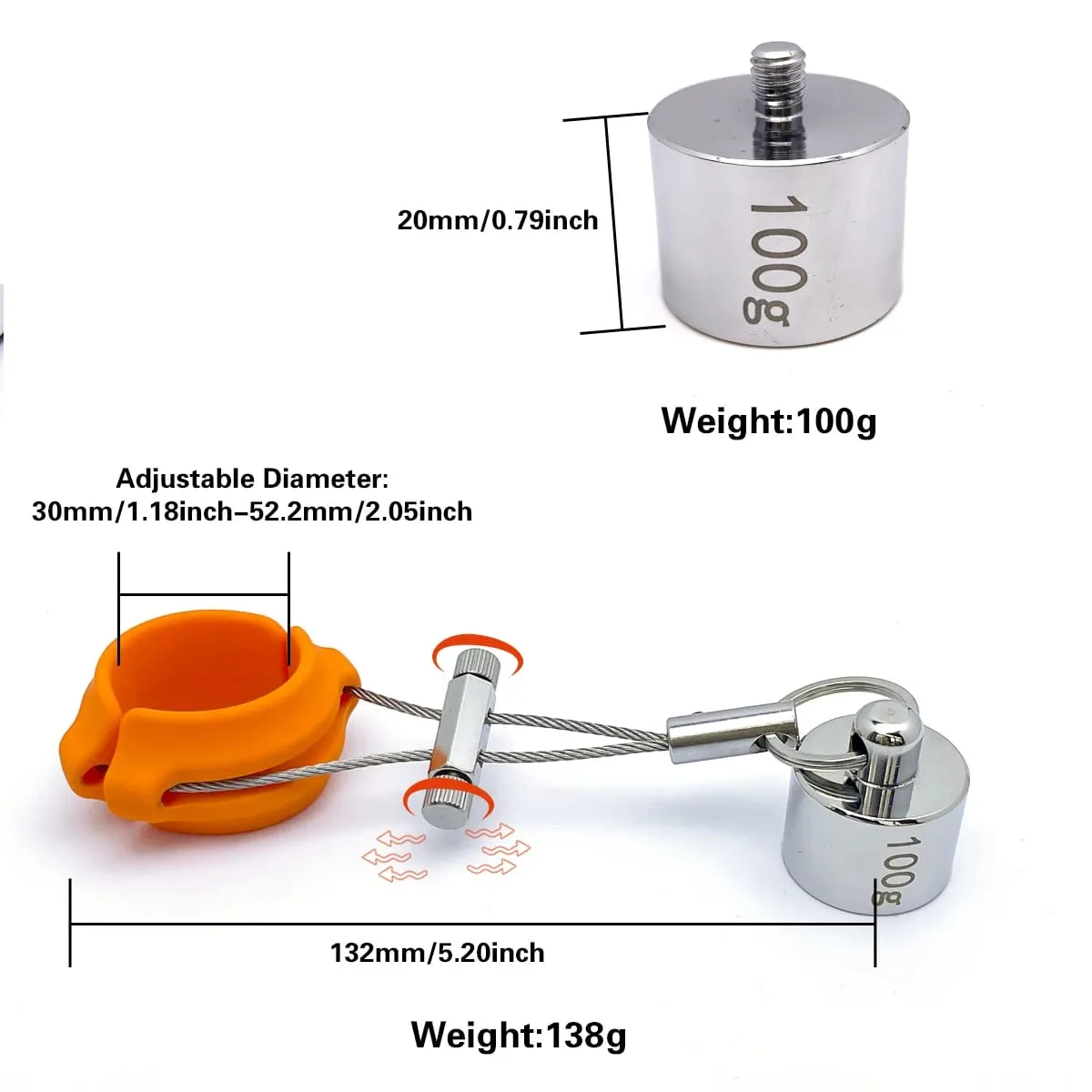 Pênis trainer exercício de rolamento de peso para testículos peso ajustável pau treinamento de força brinquedo sexual adulto brinquedos masculinos