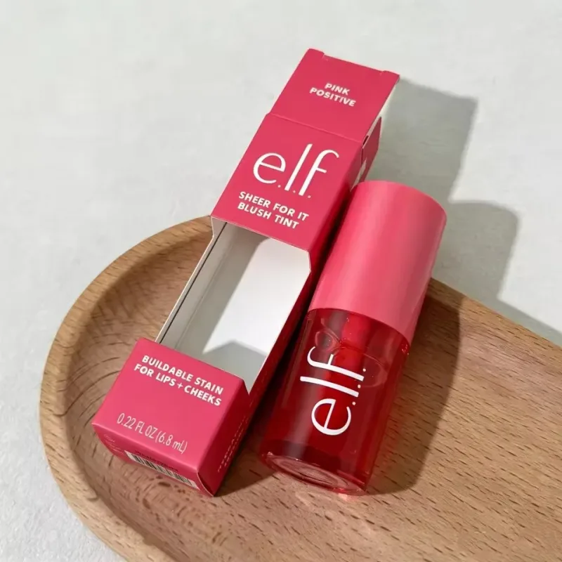 Elf Blush for Lips Cheeks Smooth Liquid Blush Two-ended Lipstick Lip Gloss Long-lasting Makeup Pink Primer for Pore Minimization — image 13