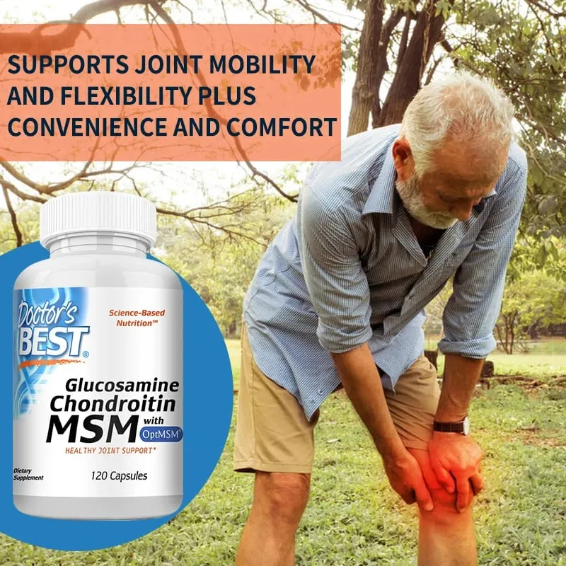 Glucosamine HCL Potassium Sulfate Chondroitin Sulfate Joint Support Helps with Joint Mobility Overall Health