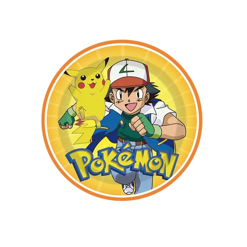 Pokemon festa de aniversário pratos descartáveis ​​pikachu tema toalha de mesa personagem balão decoração de aniversário chá de bebê suppli