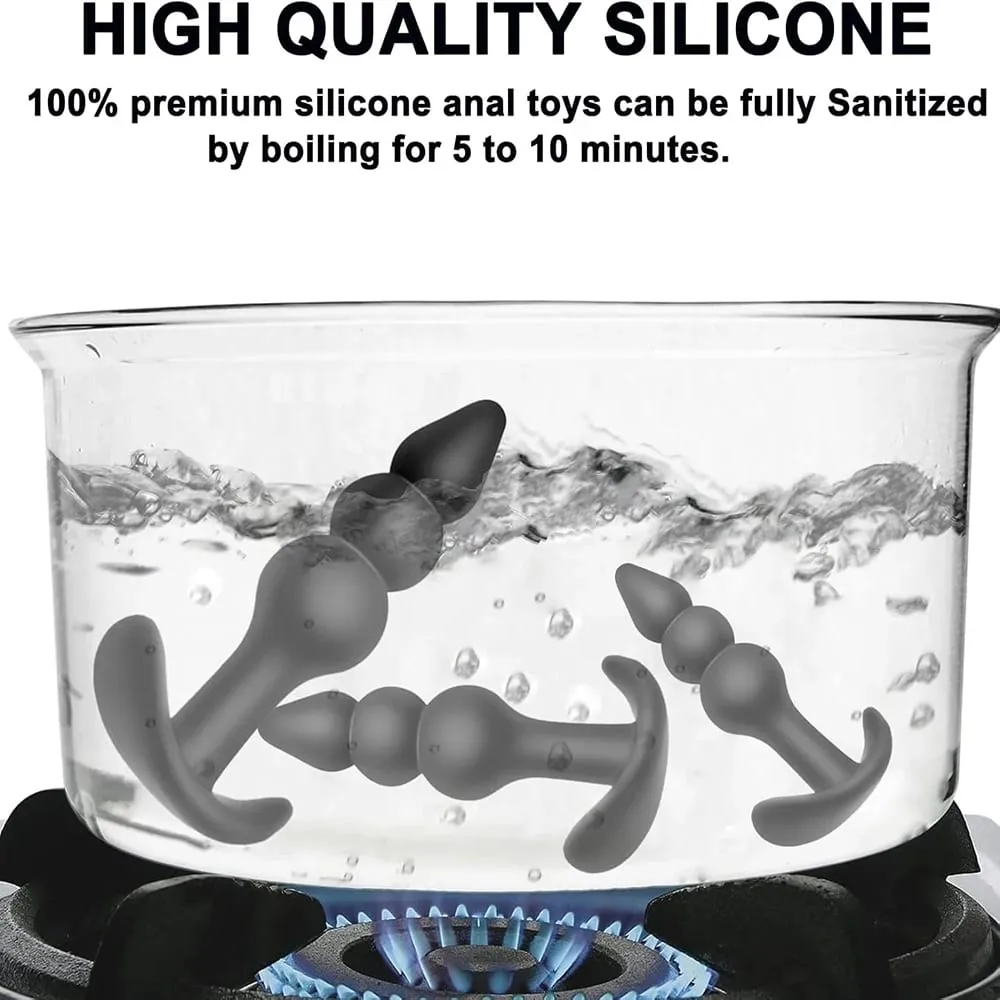 Silicone Dildo Anal Plugs Butt Plug Stopper Dilator Prostate Massager Vaginal Stimulator Adult Sex Toys for Men/Women Trainer