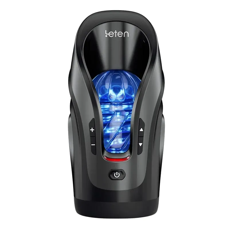 Leten empurrando-pro automático telescópico 75mm poderoso impulso vagina de alta velocidade inteligente voz masturbador brinquedo sexual para homem — image 1
