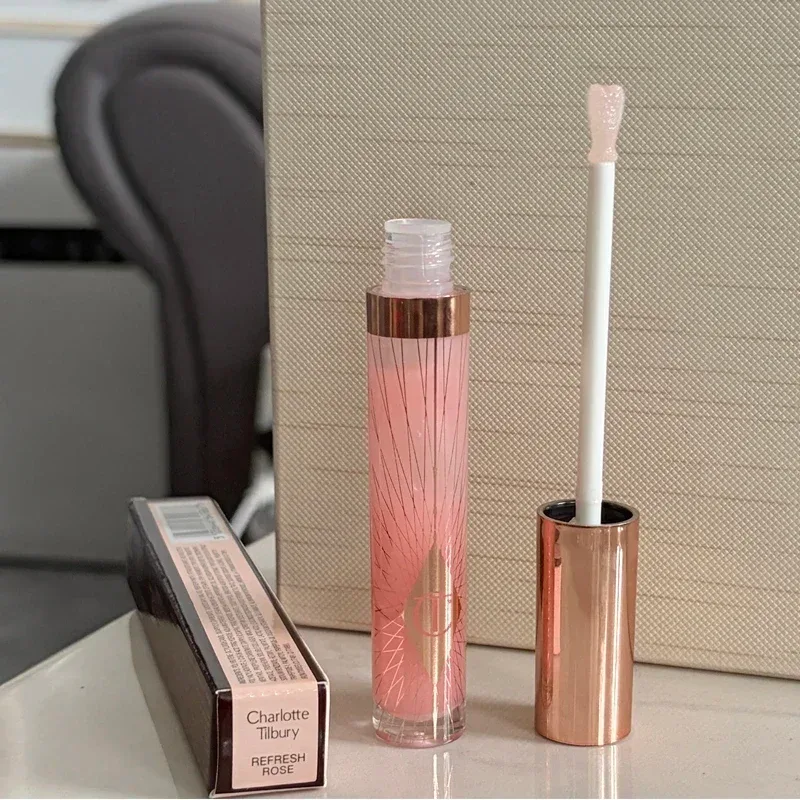Brilho labial luxuoso multicolorido, brilho labial hidratante duradouro, ponta em forma de coração, pincel labial e gelatina, presente de maquiagem