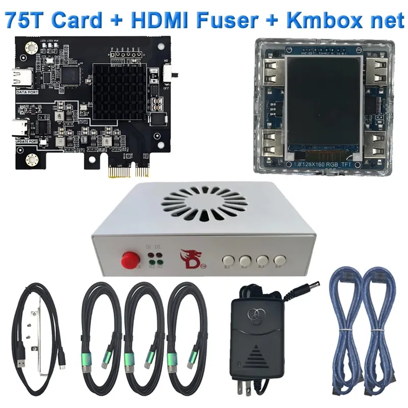 Pacote DMA | cartão DMA 75t | Fusor HDMI de 6ª geração | Rede Kmbox | Kit de hardware DMA