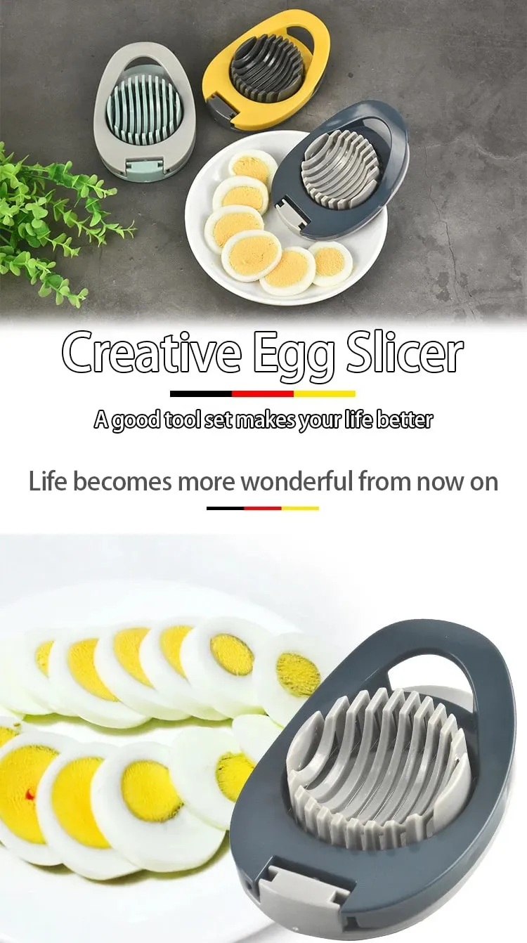 Stainless Steel Wire Egg Slicer Fruit Garnish Slicer Multipurpose Egg Cutter Cut Pores Hard Eggs JDGJ002