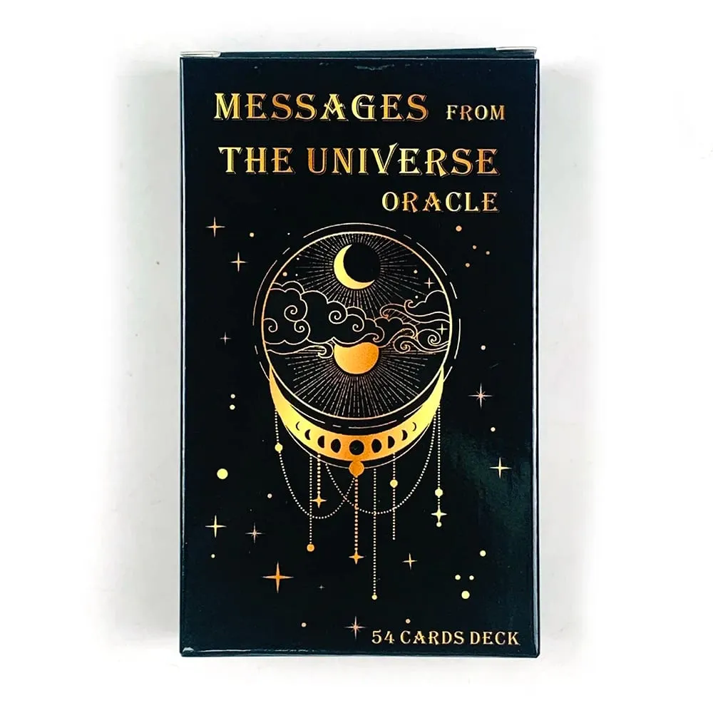 Mensagens do universo oracle cards 54 versão em inglês adivinhação orientação espiritual e cartões de inspiração diária para iniciantes