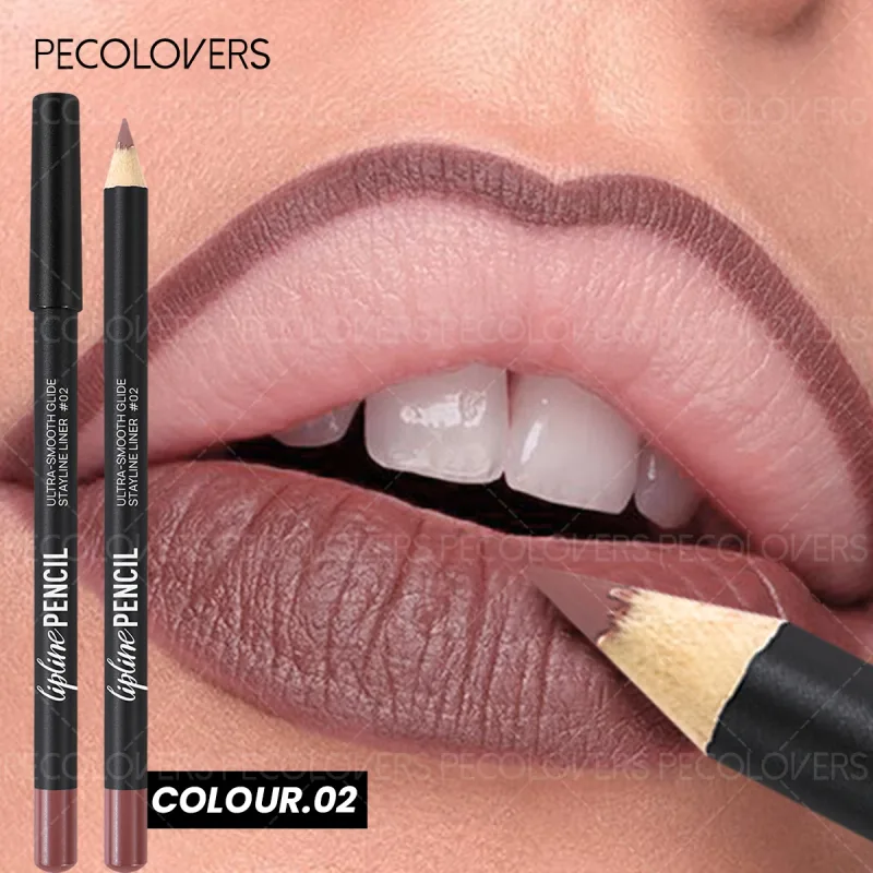 Long-Lasting Matte Lip Liner Sweat-Resistant Smudge-Free Durable & Smooth Lipliner For Makeup Newbies & Enthusiasts