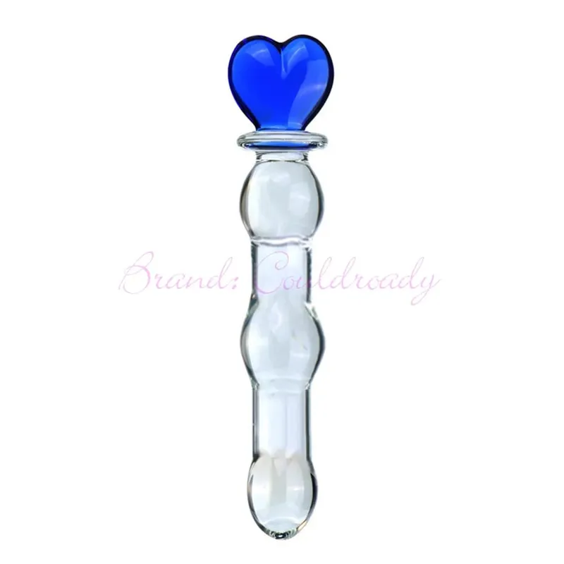 Pyrex Glass Dildo 195x33mm Fake Penis Crystal Anal Beads Butt Plug Prostate Massager G Spot Female Masturbation Toys