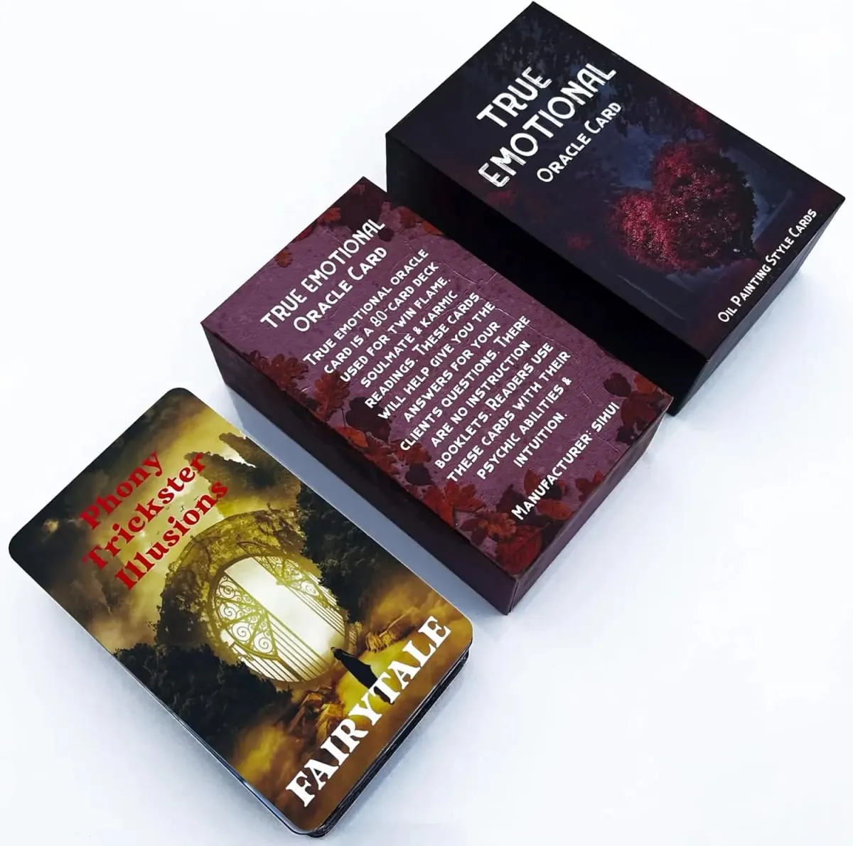 12x7 cm True Emotional Oracle Card Games No Manual