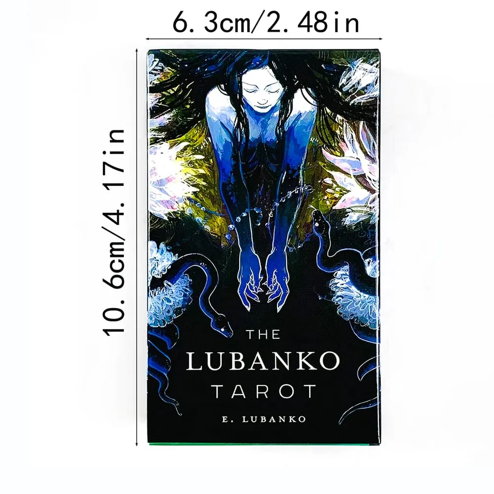 The LUBANKO Tarot Deck Mystical Artwork Durável e portátil Meditação e jogos de festa perfeitos para orientação espiritual e colecionador