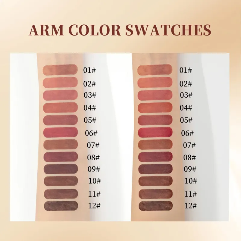 12 cores batom fosco lipliner caneta conjuntos de maquiagem à prova d'água duradouro delineador labial lápis contorno batom caneta cosméticos labiais