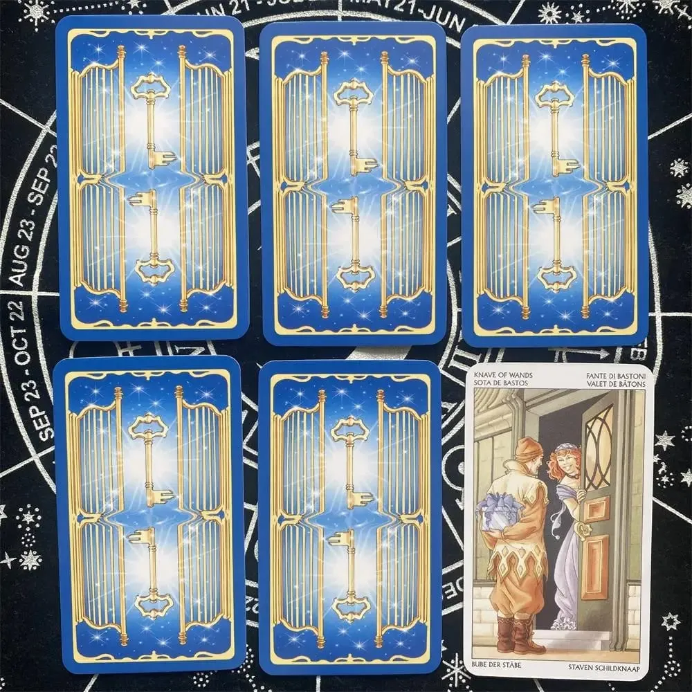 78PCS Tarot of the 78 Doors Cards Tarot Cards Fortune Telling Divination Tarot Card Family Party Leisure Board Game