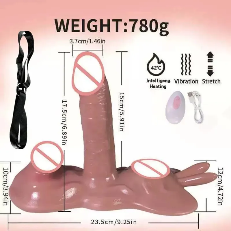 Brinquedos sexuais empurrando vibrador vibrador cinta ajustável no controle remoto vibratório massageador g ponto estimulador vaginal anal brinquedos sexuais