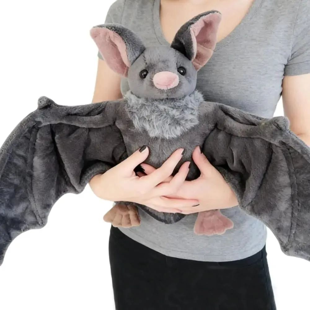 Realista huggable design recheado morcego pelúcia realista brinquedo de pelúcia presente realista morcego brinquedo de pelúcia festa de natal