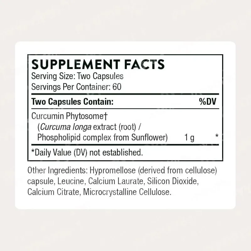 Cúrcuma Curcumina Phytosome 1000mg Cápsulas Complexo Fosfolipídico Avançado Fórmula Suplemento de Apoio Articular e Imunológico 120 Cápsulas — image 5