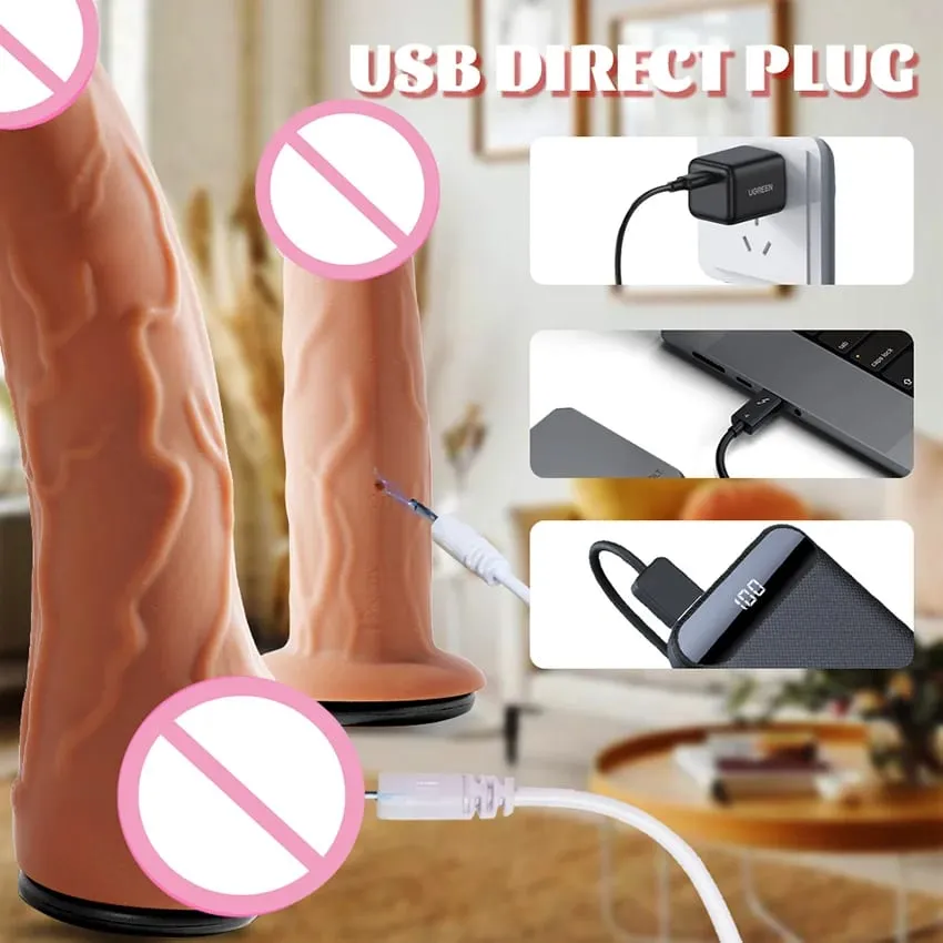 綁帶式雙頭伸縮假陽具振動器逼真可穿戴按摩器女同性戀成人用品性玩具 — image 3