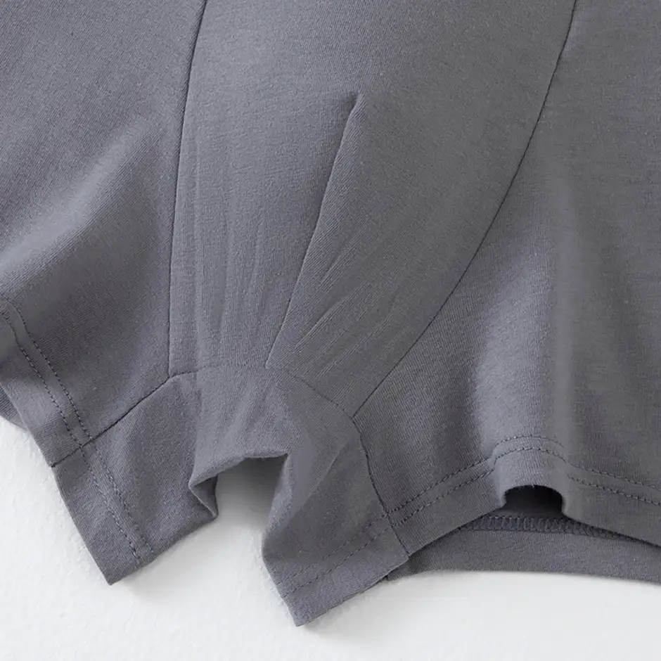 4-Piece Set of Men's Solid Color Cotton Underwear, Casual and Versatile, Elastic Waist, Comfortable Four Corner Plus Size Shorts — image 8