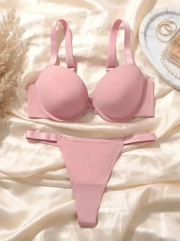 Conjunto de 2 peças com estampa de leopardo sexy com levantamento reunido e conjunto de sutiã de suporte de aço espessado para roupas íntimas femininas B2051